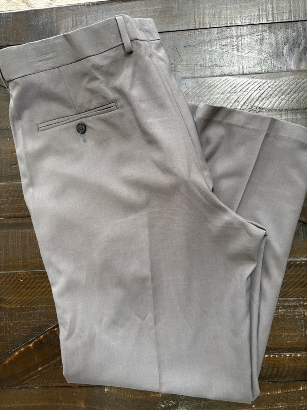 Men's Grey Dress Pants - Classic Tailored Fit